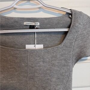American Eagle Gray Knit Top NWT
